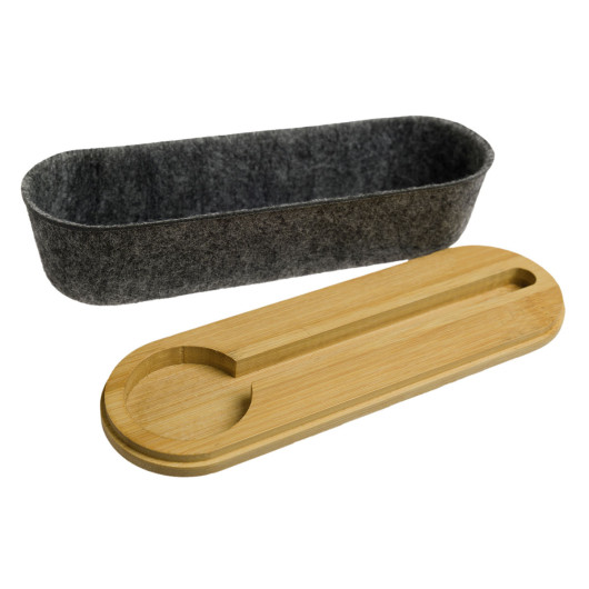 RPET Bamboo Utility Cases Grey Natural
